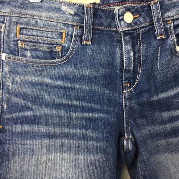 Pilcro and the Letterpress (Anthro) Jean Denim Shorts, Distressed, Size 26 - Picture 6 of 14